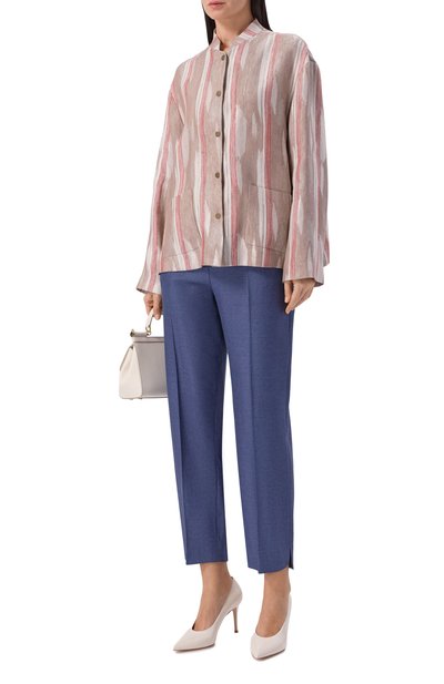 Брюки из шелка и шерсти GIORGIO ARMANI, арт. GW003740/TE20034, фото 2