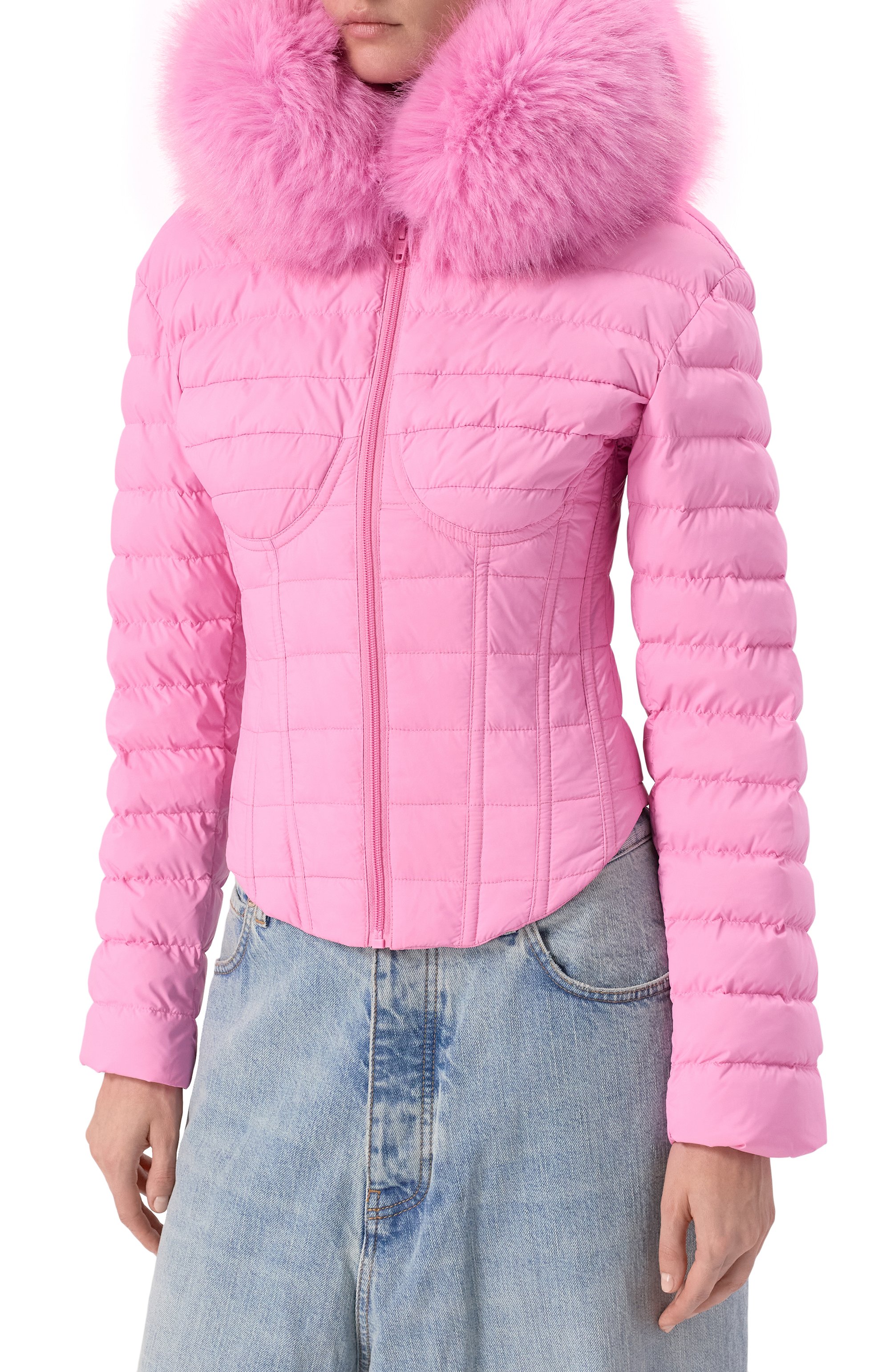 Пуховик BALENCIAGA розового цвета по цене 483000 руб., арт. 848873/TN012, фото 3 Пуховик BALENCIAGA, арт. 848873/TN012, фото 3