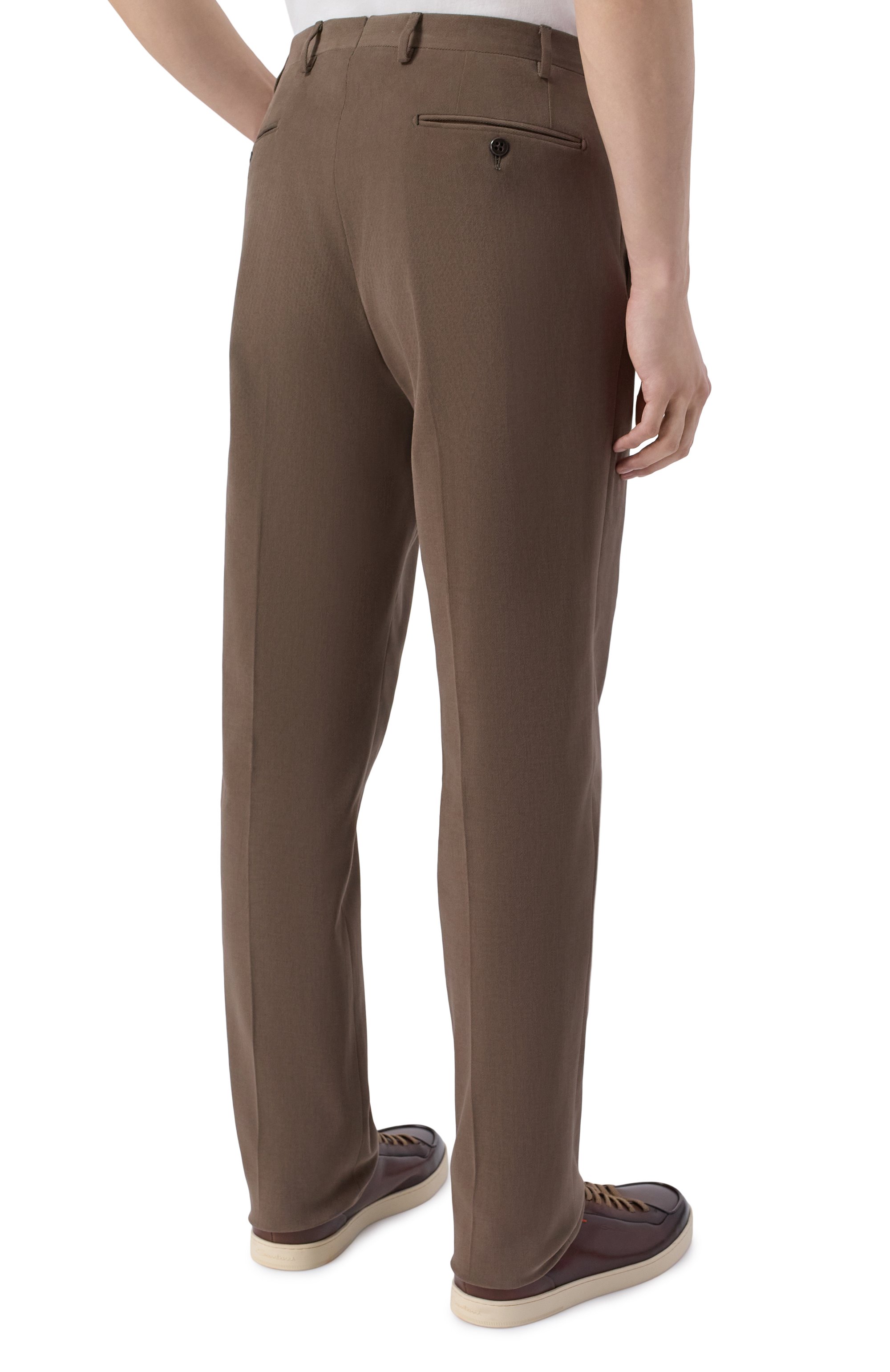 Хлопковые брюки CORNELIANI, арт. 284B01/2A18503, фото 4