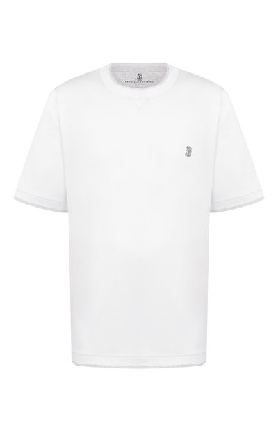 Мужская хлопковая футболка BRUNELLO CUCINELLI, арт. M0B137451W