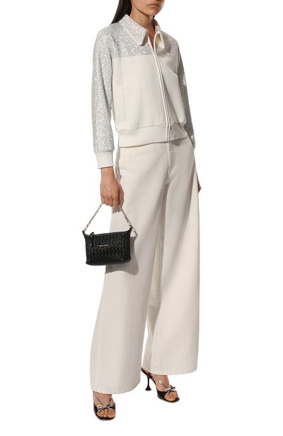 Куртка с отделкой стразами MIU MIU, арт. MJL787-1ZPB-F0009, фото 2