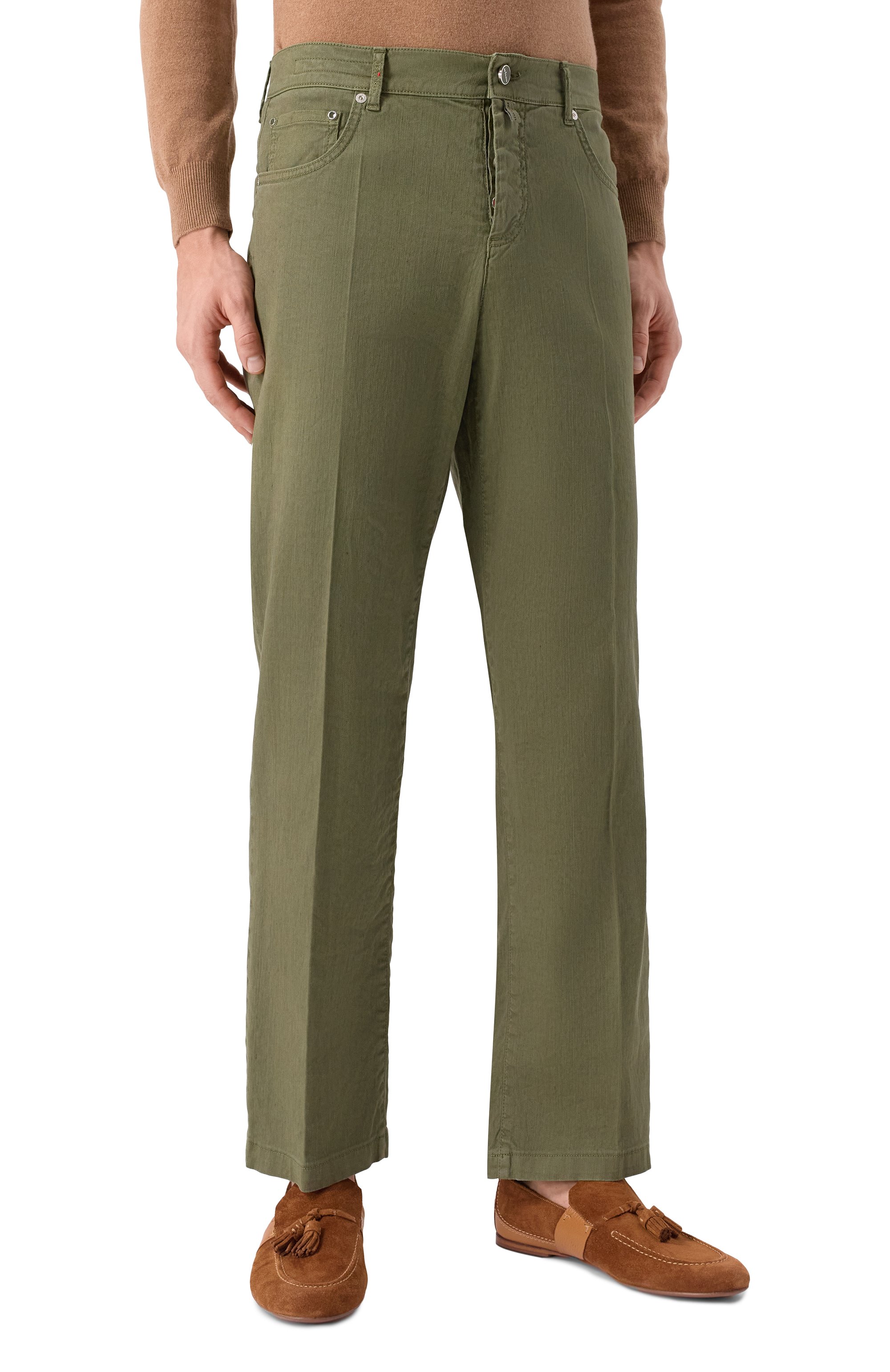 Брюки изо льна и хлопка KITON, арт. UPR005LK0603F08, фото 3