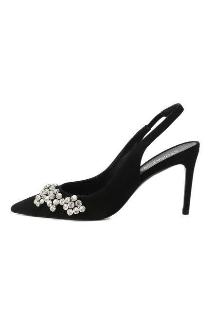Женские замшевые туфли stuart crystal fleur 85 STUART WEITZMAN, арт. SF078