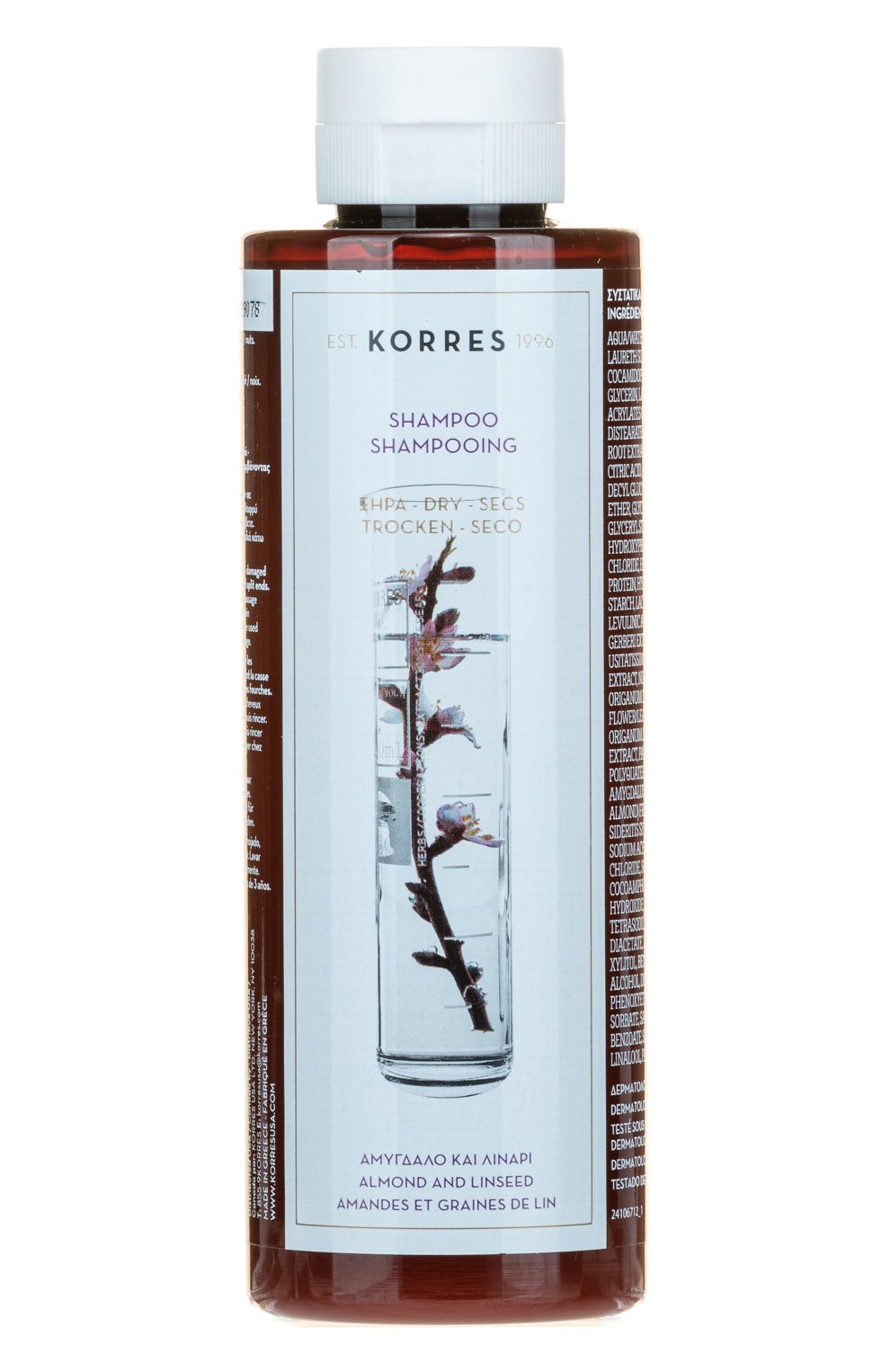 Шампунь с миндалём и семенами льна (250ml) KORRES, арт. 5203069040467, фото 1