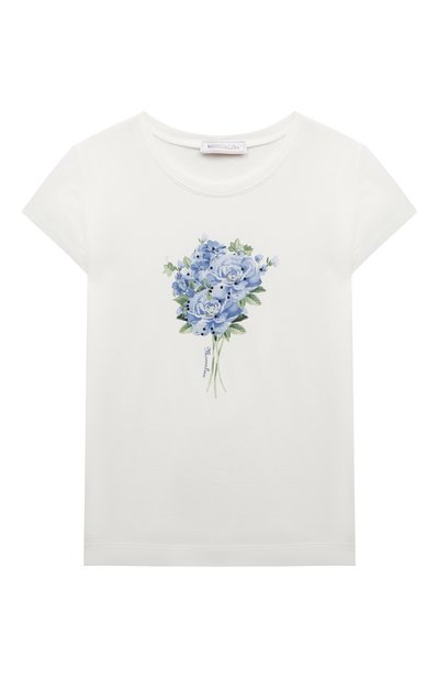 Хлопковая футболка MONNALISA, арт. 110600, фото 1