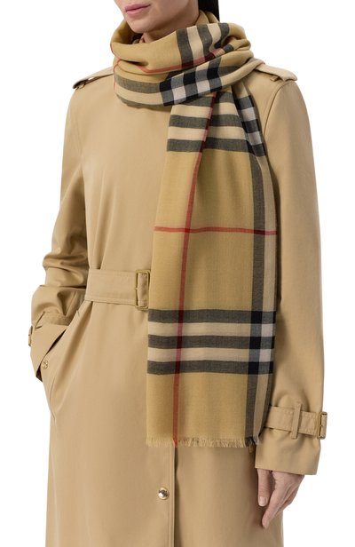 Шерстяной шарф BURBERRY, арт. 8122127, фото 2