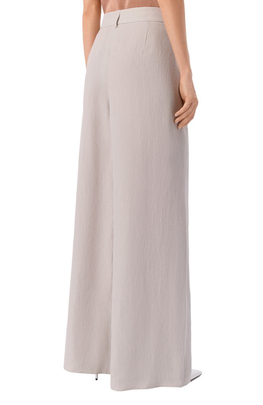 Льняные брюки Giorgio Armani GW002791/TE11126 Серый  GW002791/TE11126 Фото 4