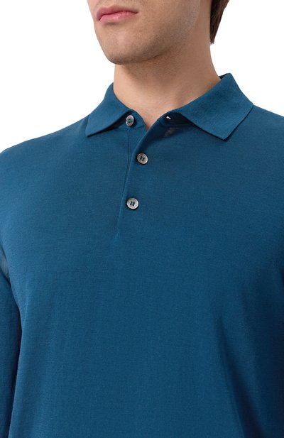 Поло из шелка и хлопка 12 STOREEZ, арт. 136310, фото 5