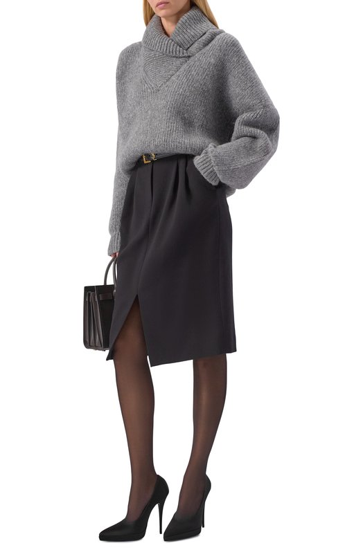 Текстильные туфли Lisa 110 Saint Laurent 840727/9QN00 Чёрный  840727/9QN00 Фото 3