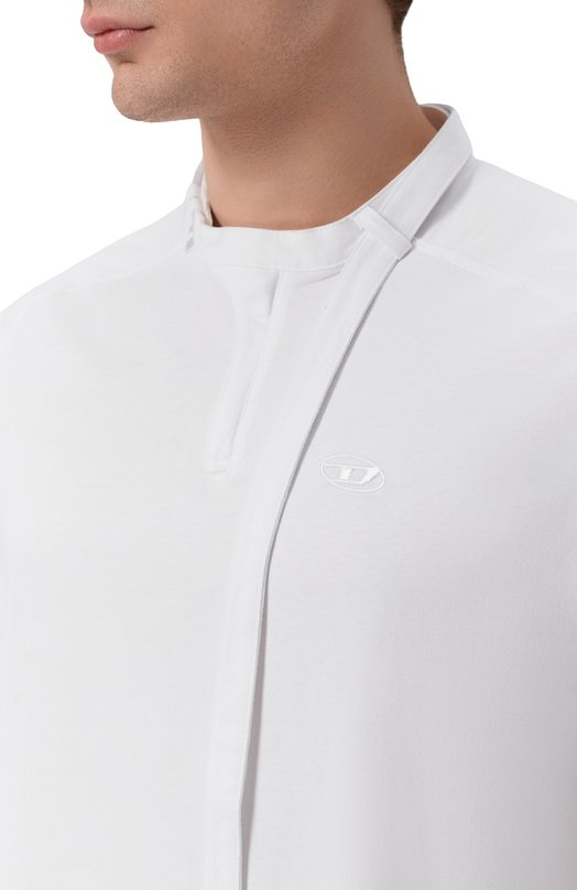 Хлопковая футболка Diesel A22980/0DECG Белый  A22980/0DECG Фото 5