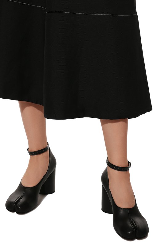 Кожаные туфли Court Maison Margiela S34WL0021/P3753 Чёрный  S34WL0021/P3753 Фото 3