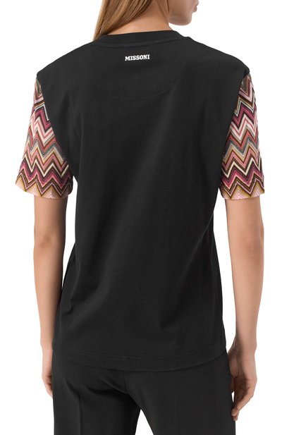 Футболка из хлопка и вискозы MISSONI, арт. DS25SL01/BJ00N7, фото 4
