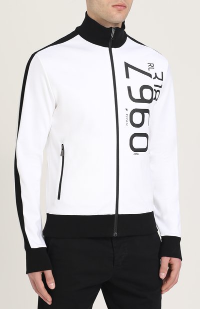 Хлопковая толстовка на молнии с воротником-стойкой RALPH LAUREN, арт. P18/XZ5X1/XY5X1, фото 3