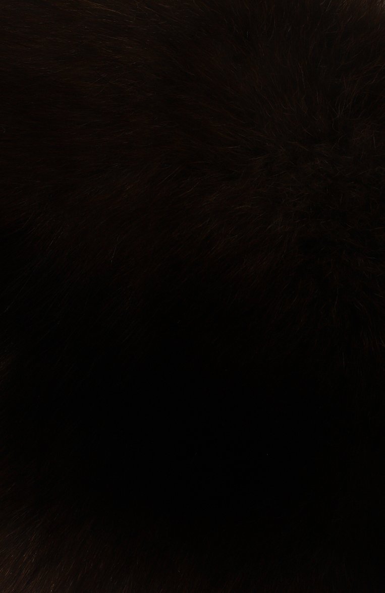 Женская шапка марина из меха норки FURLAND темно-коричневого цвета, арт. 0195110250001300004 | Фото 4 (Материал сплава: Проставлено; Нос: Не проставлено; Материал: Натуральный мех)