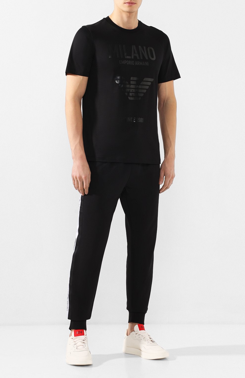 Хлопковые джоггеры EMPORIO ARMANI, арт. 3H1P81/1J07Z, фото 2