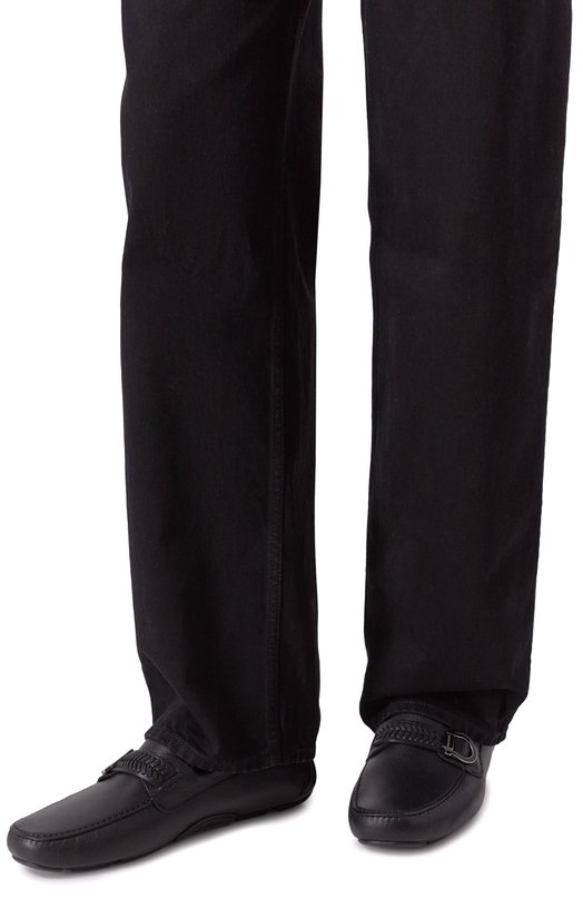 Кожаные мокасины Ferragamo 028999/774657 Чёрный  028999/774657 Фото 3