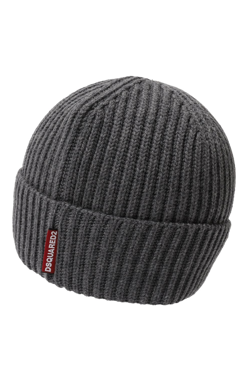 Комплект из шапки и перчаток DSQUARED2 серого цвета по цене 39000 руб., арт. KNM0078/01W06757, фото 3 Комплект из шапки и перчаток DSQUARED2, арт. KNM0078/01W06757, фото 3