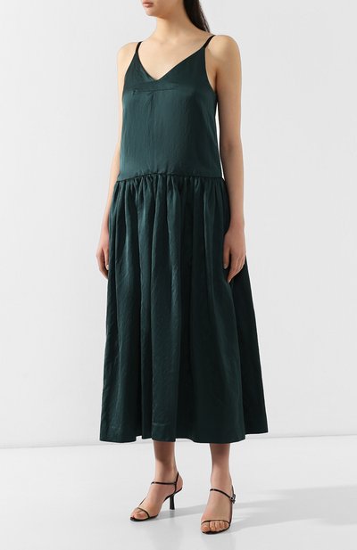 Платье из смеси вискозы и хлопка DRIES VAN NOTEN зеленого цвета по цене 59950 руб., арт. 191-11064-7344, фото 3 Платье из смеси вискозы и хлопка DRIES VAN NOTEN, арт. 191-11064-7344, фото 3
