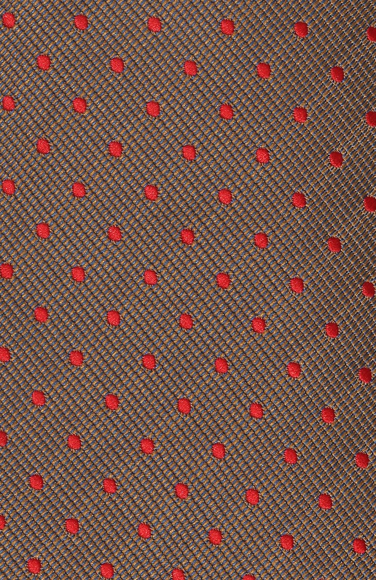 Мужской шелковый галстук BROUBACK коричневого цвета, арт. TIE 8CM/SS24 | Фото 4 (Материал: Текстиль, Шелк; Материал сплава: Проставлено; Нос: Не проставлено; Принт: С принтом)