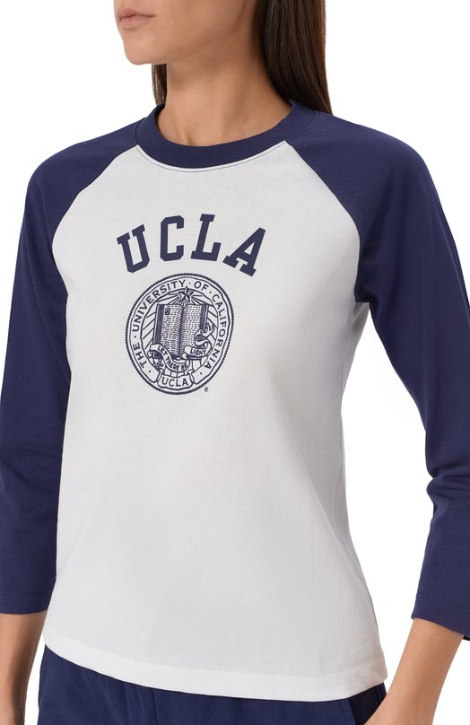 Хлопковый лонгслив Sporty & Rich x UCLA Sporty and Rich T0046615639WH50 Белый  T0046615639WH50 Фото 5