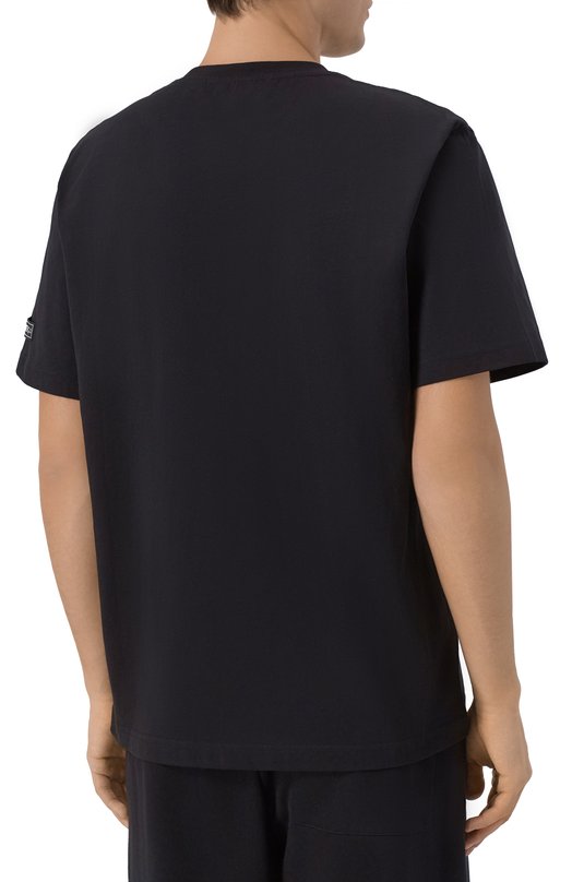 Хлопковая футболка Iceberg F027/627A Чёрный  F027/627A Фото 4