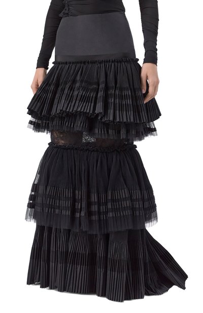Юбка BLUMARINE черного цвета по цене 423000 руб., арт. 4G119A, фото 3 Юбка BLUMARINE, арт. 4G119A, фото 3