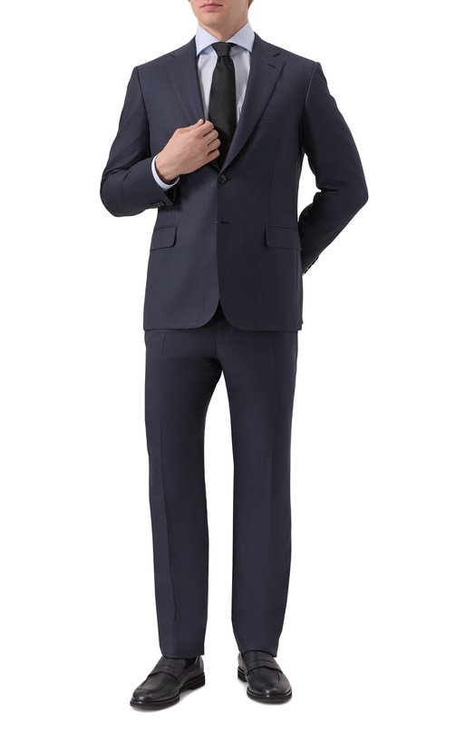 Хлопковая сорочка Kiton UCIH0929505 Голубой  UCIH0929505 Фото 2