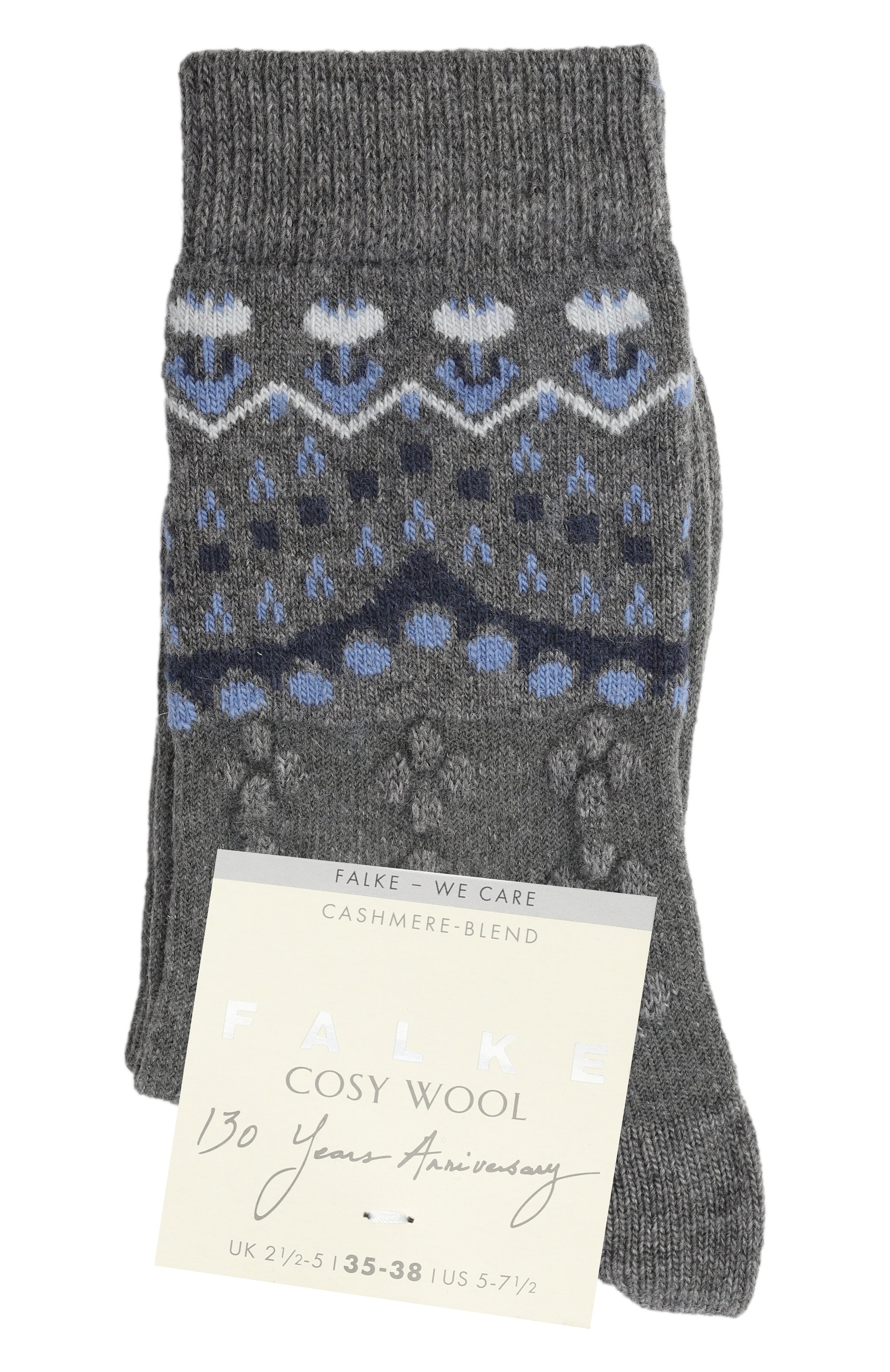 Носки FALKE серого цвета по цене 3270 руб., арт. 47181, фото 1 Носки FALKE, арт. 47181, фото 1