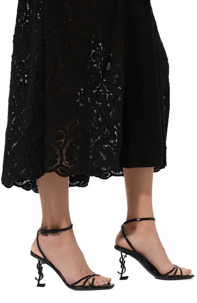 Кожаные босоножки opyum 85 SAINT LAURENT, арт. 782840/AACGC, фото 3