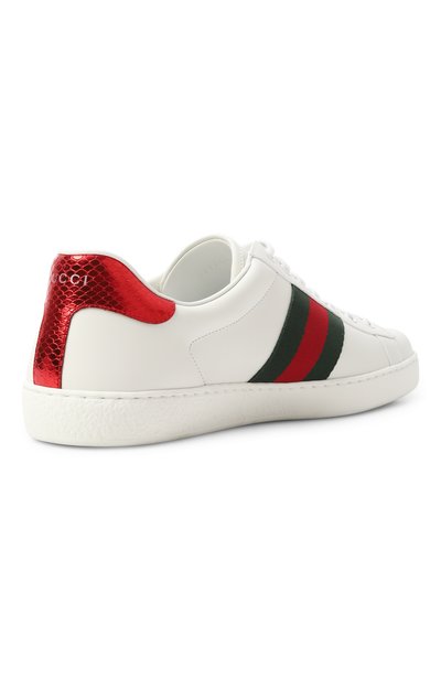 Кожаные кеды ace GUCCI, арт. 429446/02JP0, фото 4