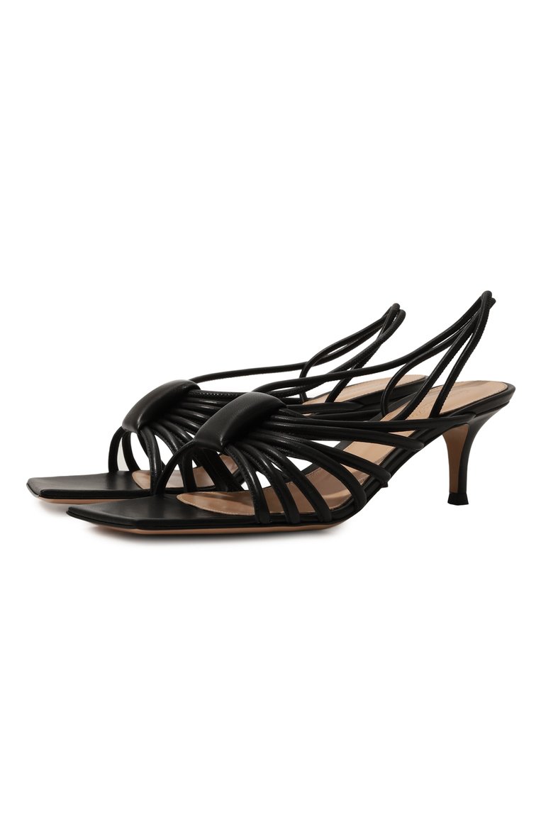 Кожаные босоножки hellen 55 GIANVITO ROSSI, арт. G32486.55RIC.NAPNER0, фото 1