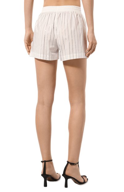 Хлопковые шорты с отделкой стразами GIUSEPPE DI MORABITO, арт. 02PSPA089RC 02289, фото 4