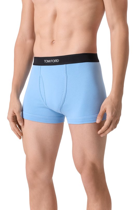 Хлопковые боксеры Tom Ford T4LC3/104_ Голубой  T4LC3/104_ Фото 2