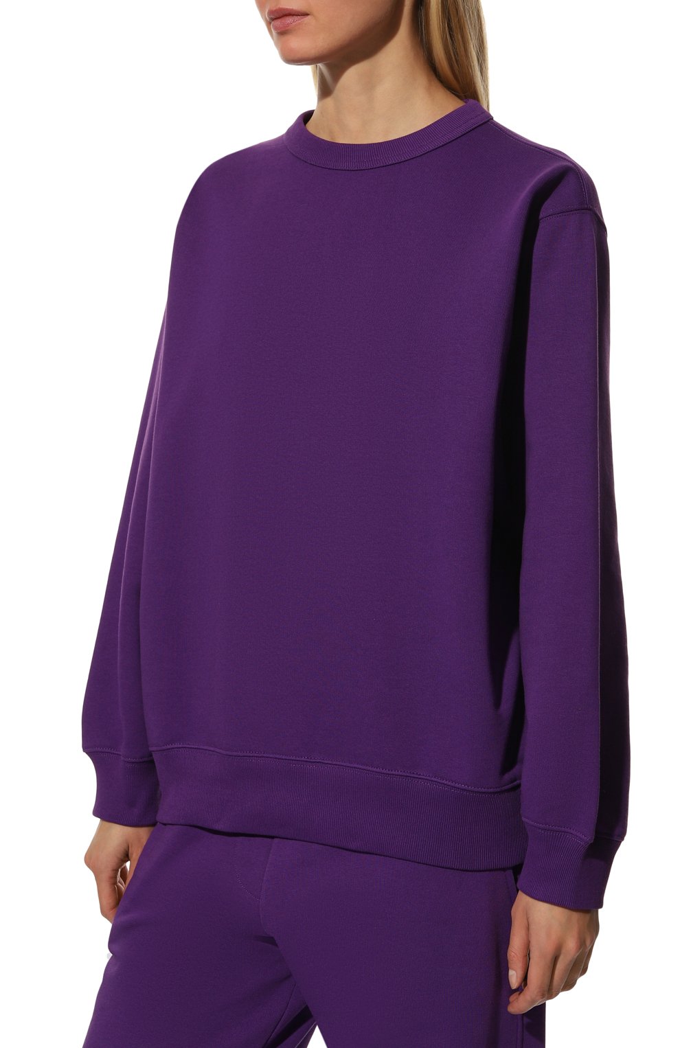 Хлопковый свитшот DRIES VAN NOTEN фиолетового цвета по цене 34950 руб., арт. 222-011153-5611, фото 3 Хлопковый свитшот DRIES VAN NOTEN, арт. 222-011153-5611, фото 3