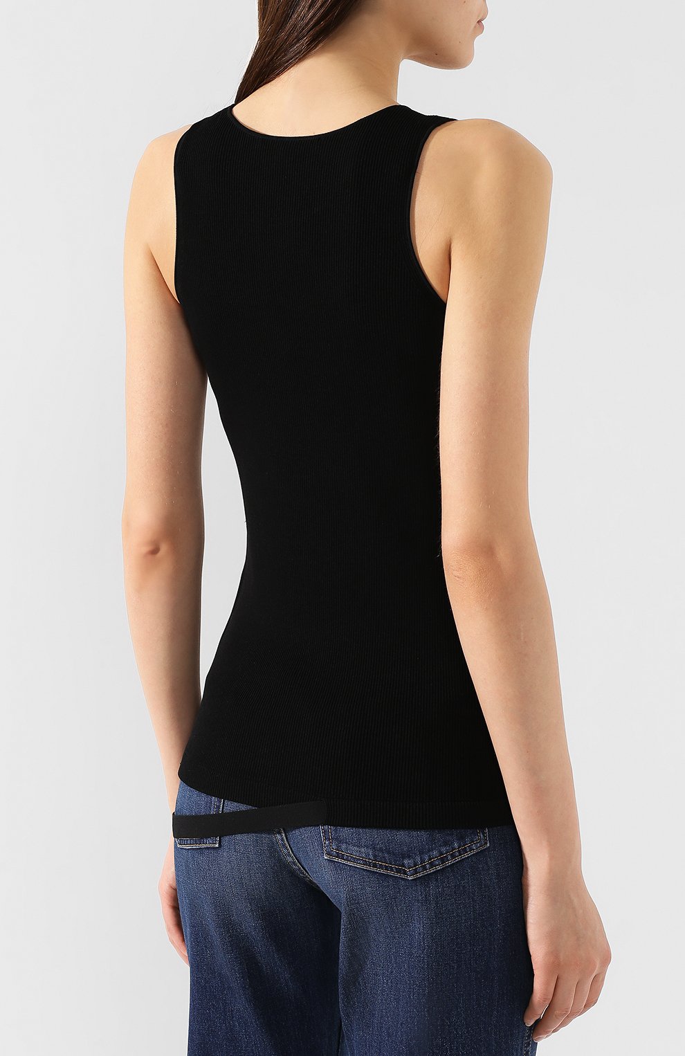 Топ HELMUT LANG черного цвета по цене 19500 руб., арт. J01HW710, фото 4 Топ HELMUT LANG, арт. J01HW710, фото 4