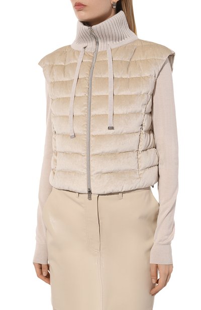 Пуховый жилет из вельвета HERNO, арт. PI00123DR/12631, фото 3