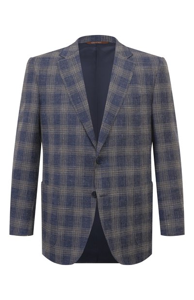 Мужской пиджак из шерсти и хлопка CANALI, арт. 11288/FC05154