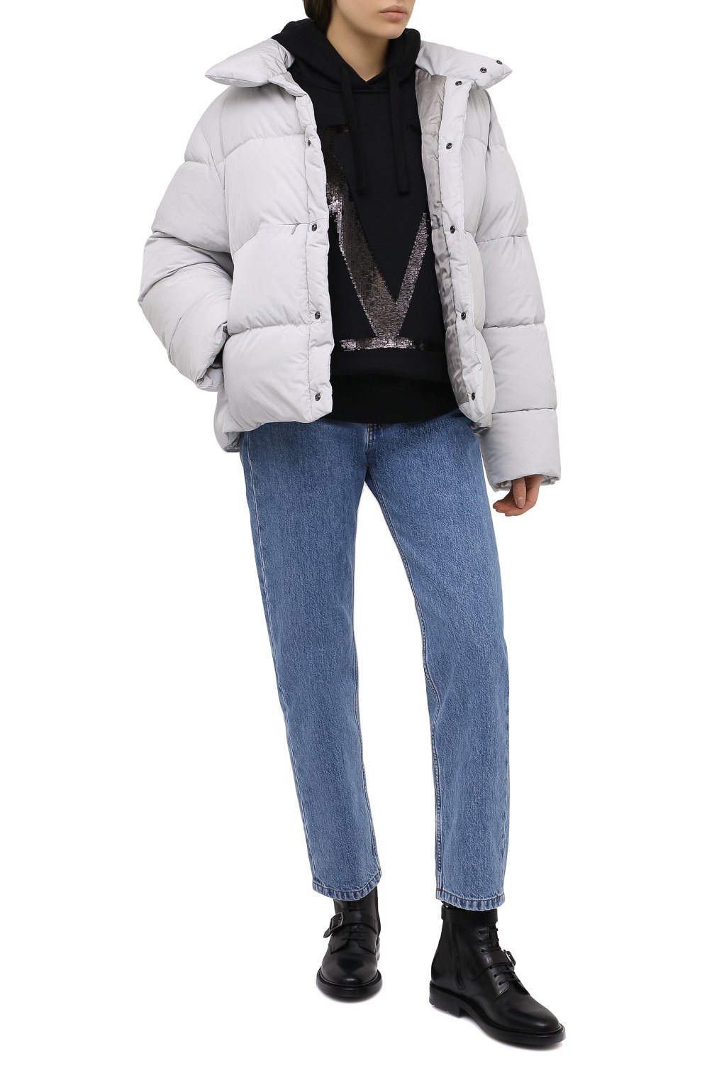 Хлопковое худи VALENTINO, арт. UB3MF06V5R2, фото 2