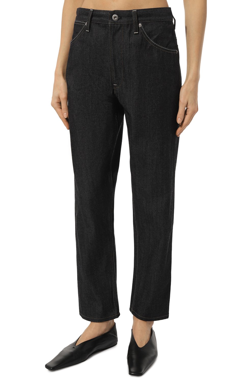 Джинсы JIL SANDER темно-синего цвета по цене 75150 руб., арт. J04KA0105/J45041/U, фото 3 Джинсы JIL SANDER, арт. J04KA0105/J45041/U, фото 3