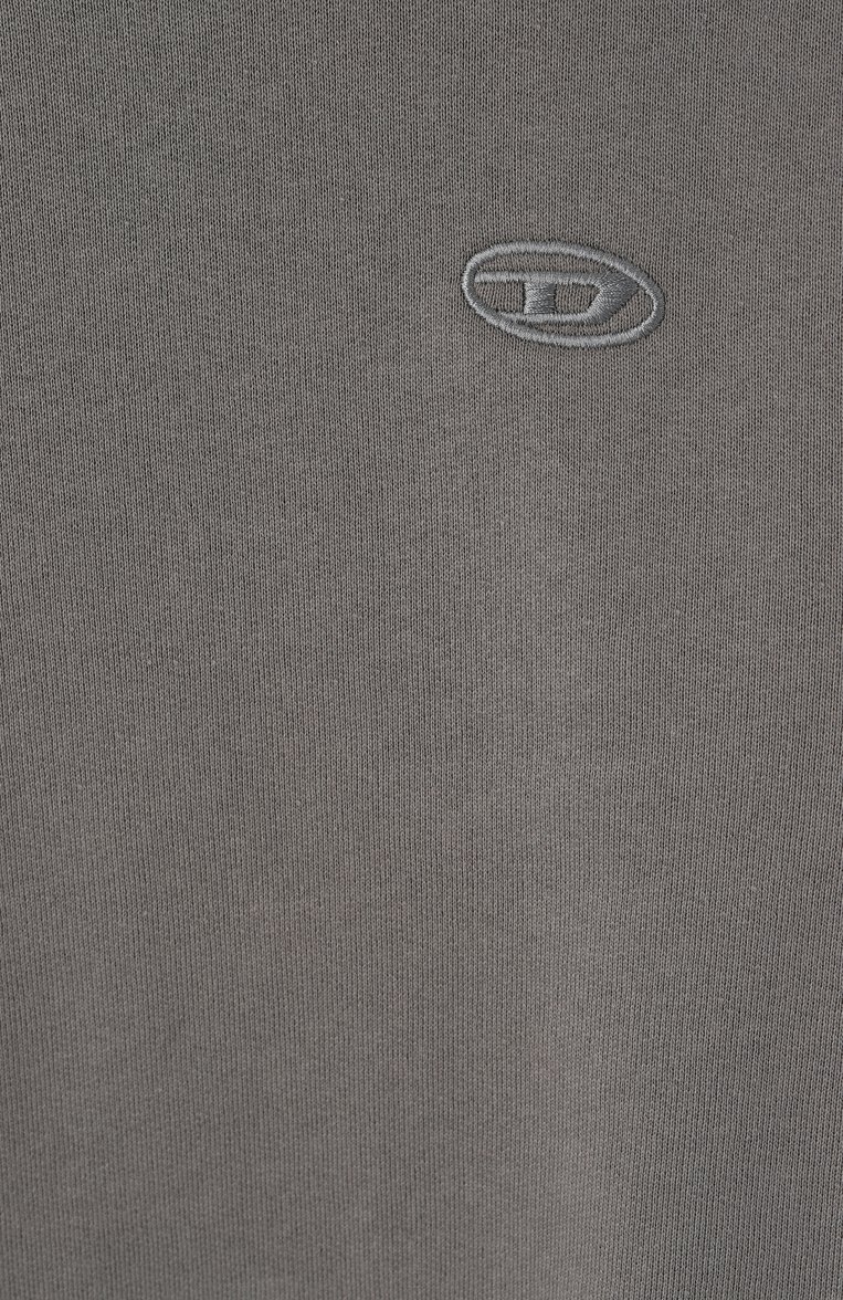 Детский хлопковый свитшот DIESEL серого цвета, арт. J02274/0GYCJ | Фото 3 (Материал сплава: Проставлено; Драгоценные камни: Проставлено; Рукава: Длинные; Мальчики Кросс-КТ: Свитшот-одежда; Материал внешний: Хлопок; Ростовка одежда: 8 лет | 128 см, 10 - 11 лет | 140 - 146см, 13 - 15 лет | 158 см, 6 лет | 116 см, 4 года | 104 см, 16 лет | 164 см)