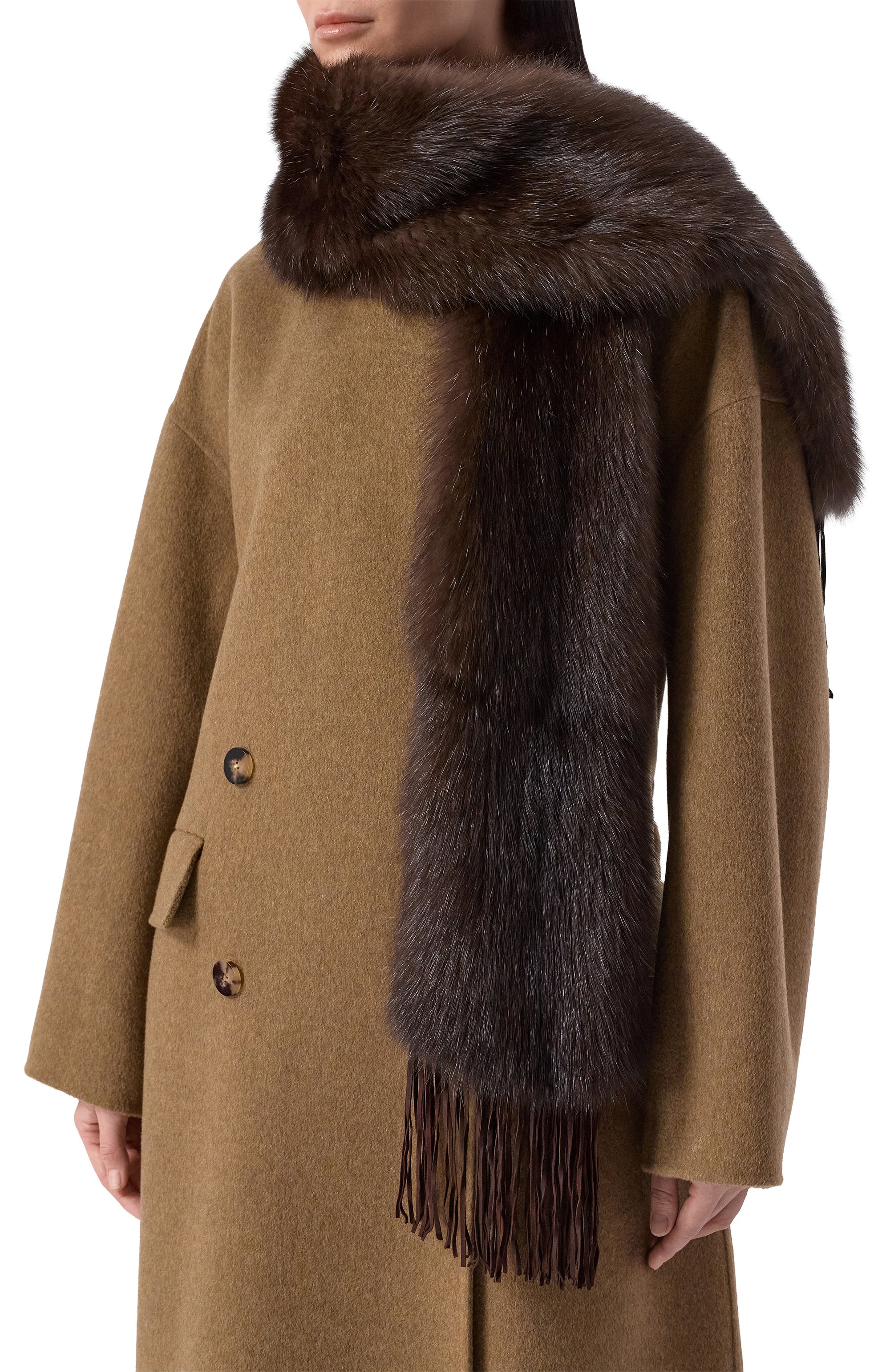 Меховой шарф из соболя VICTORIA KUSENKOVA, арт. 502450004035, фото 2