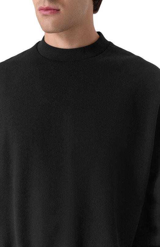 Хлопковый свитшот Dolce & Gabbana G9BVHT/G7PLA Чёрный  G9BVHT/G7PLA Фото 5