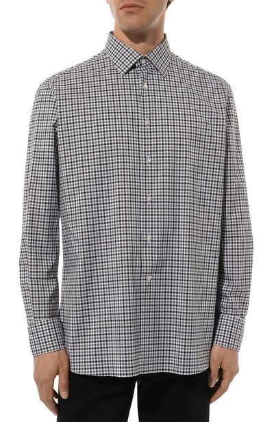 Хлопковая рубашка STEFANO RICCI черно-белого цвета по цене 98550 руб., арт. MC007131/L2016, фото 3 Хлопковая рубашка STEFANO RICCI, арт. MC007131/L2016, фото 3