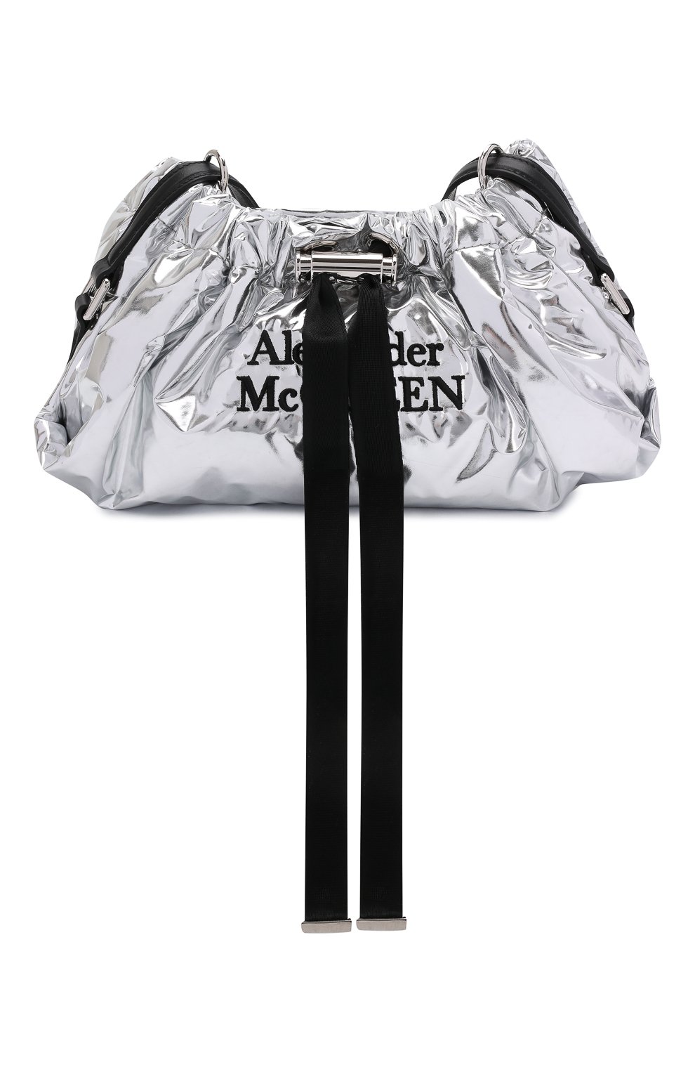 Сумка the bundle mini ALEXANDER MCQUEEN серебряного цвета по цене 99500 руб., арт. 676286/14A45, фото 1 Сумка the bundle mini ALEXANDER MCQUEEN, арт. 676286/14A45, фото 1