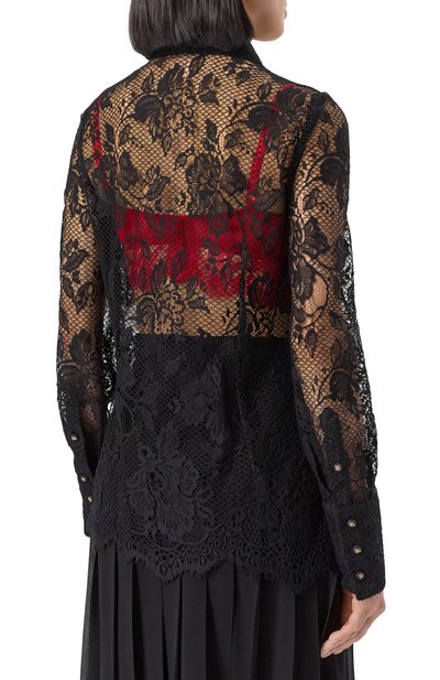 Хлопковая блузка DOLCE & GABBANA, арт. F5P70T/ILMBI, фото 4