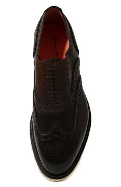 Кожаные оксфорды SANTONI, арт. MCCG17934UW1BVRTT50, фото 1