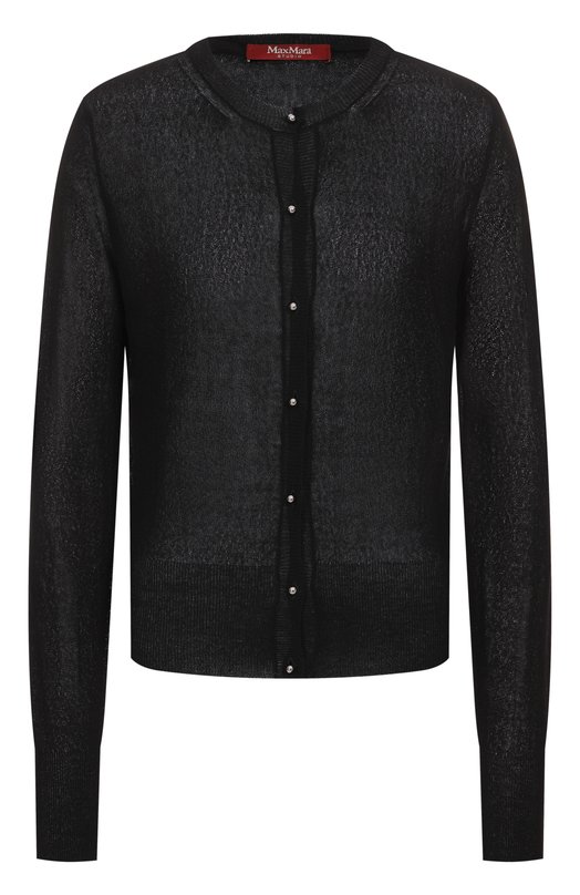 Кардиган из вискозы Max Mara Studio C0RINT0 Чёрный C0RINT0