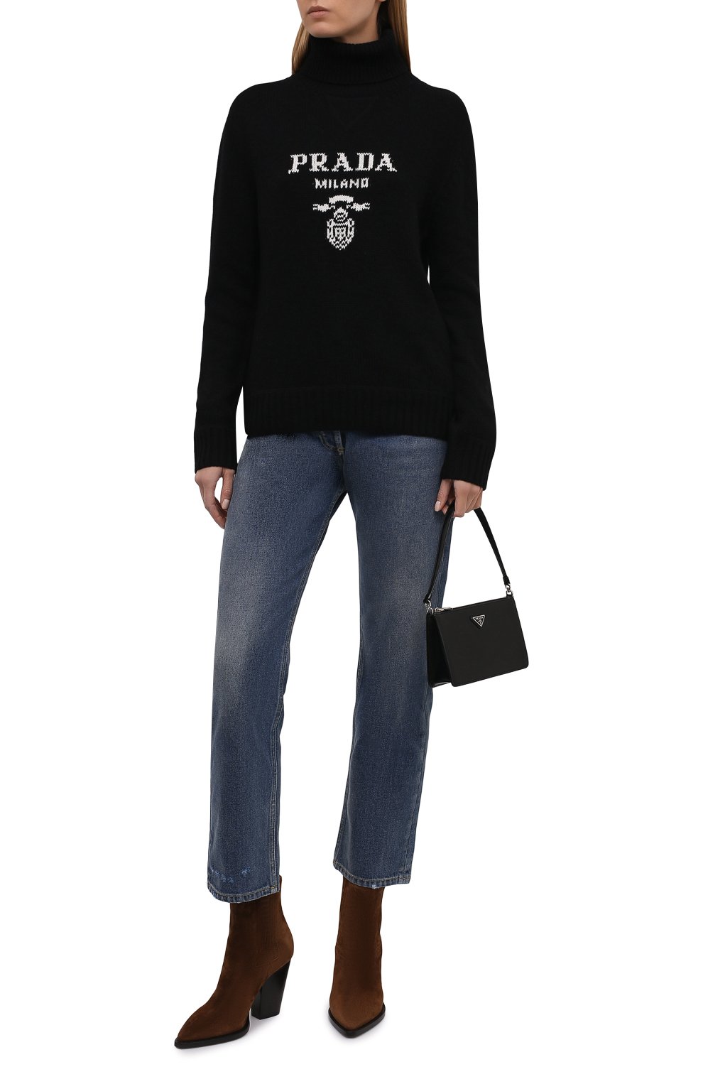 Свитер из шерсти и кашемира PRADA, арт. P26397-1YMW-F0002-211, фото 2