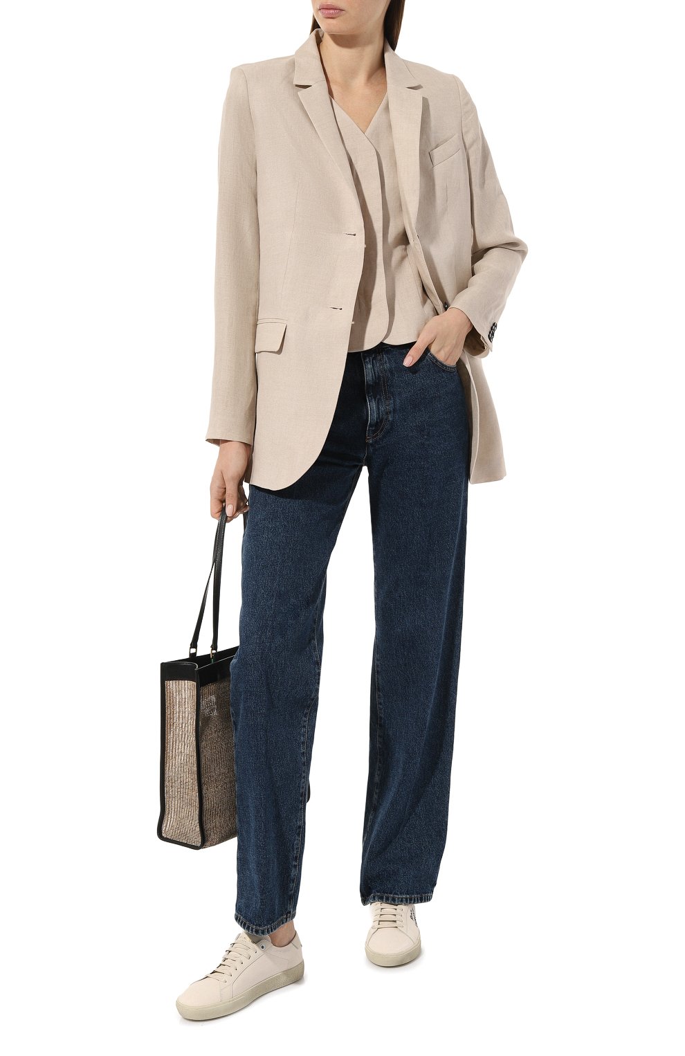 Текстильные кеды court classic SAINT LAURENT, арт. 610648, фото 2