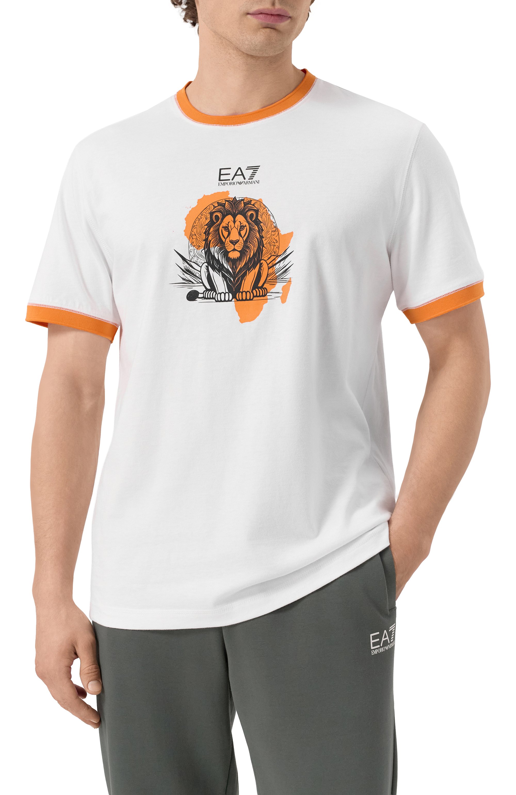 Хлопковая футболка EA7, арт. 7X000099/AF13243, фото 3